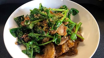 Order Dancing Pork Belly and Chinese Broccoli food online from Kiinimm Thai Restaurant store, Rockville on bringmethat.com