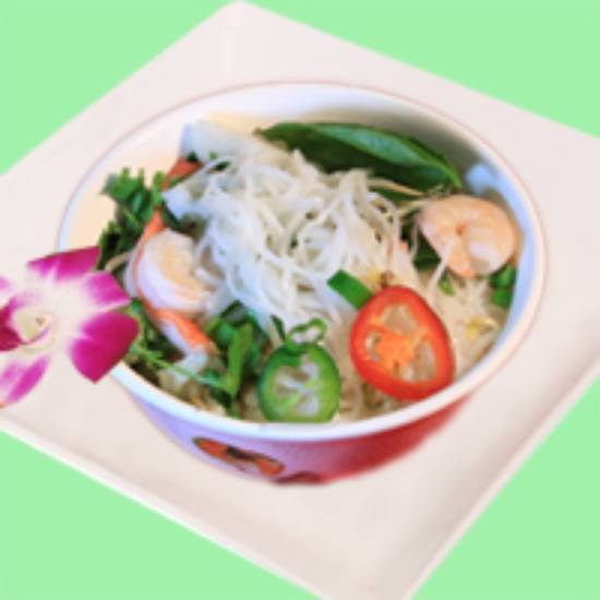 Order Pho Tai Nam Noodle Soup food online from Hibachi Sushi & Supreme Buffet store, Richmond on bringmethat.com