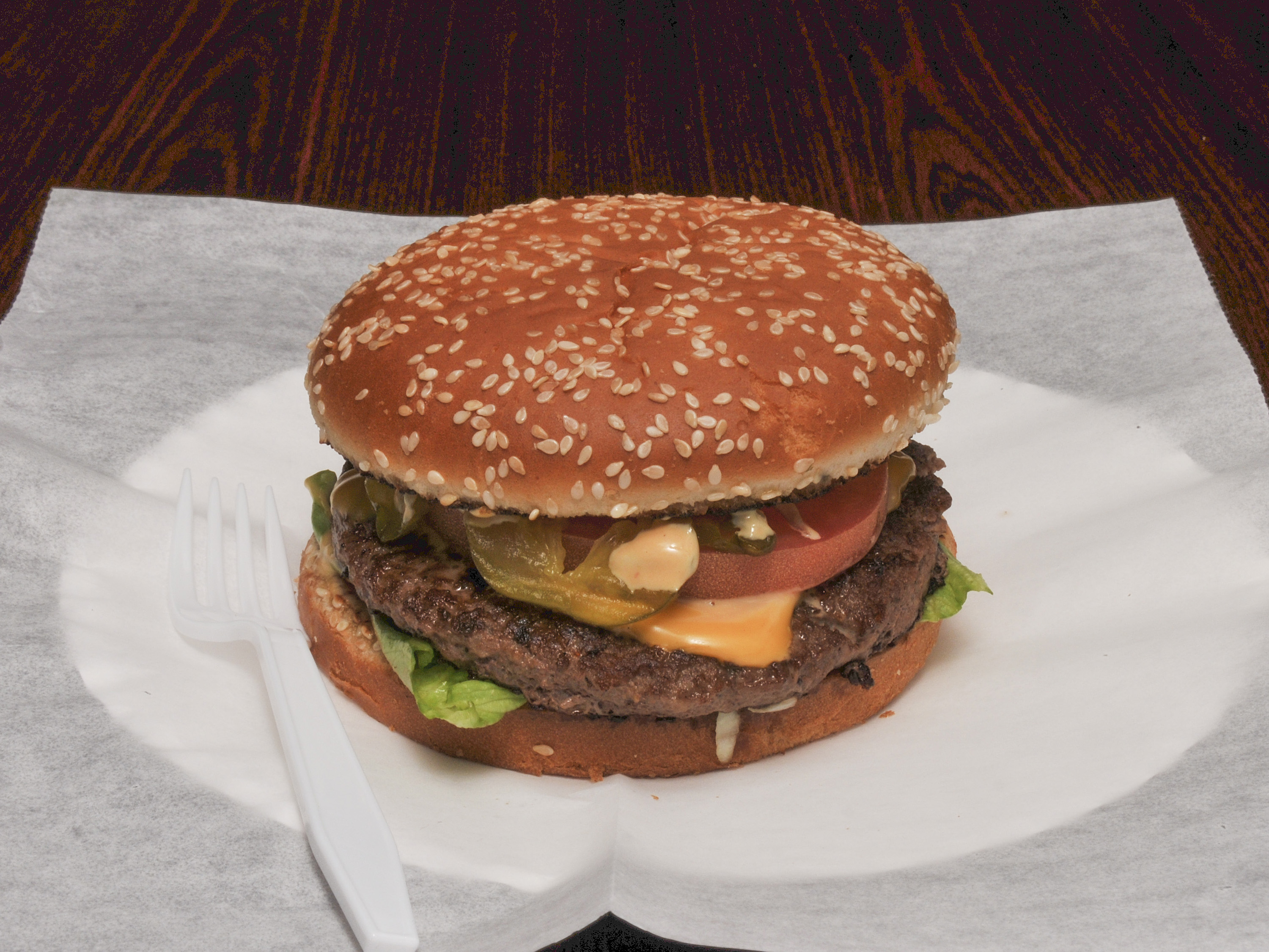 Order Classic Burger food online from Checkers pizza store, Raleigh on bringmethat.com