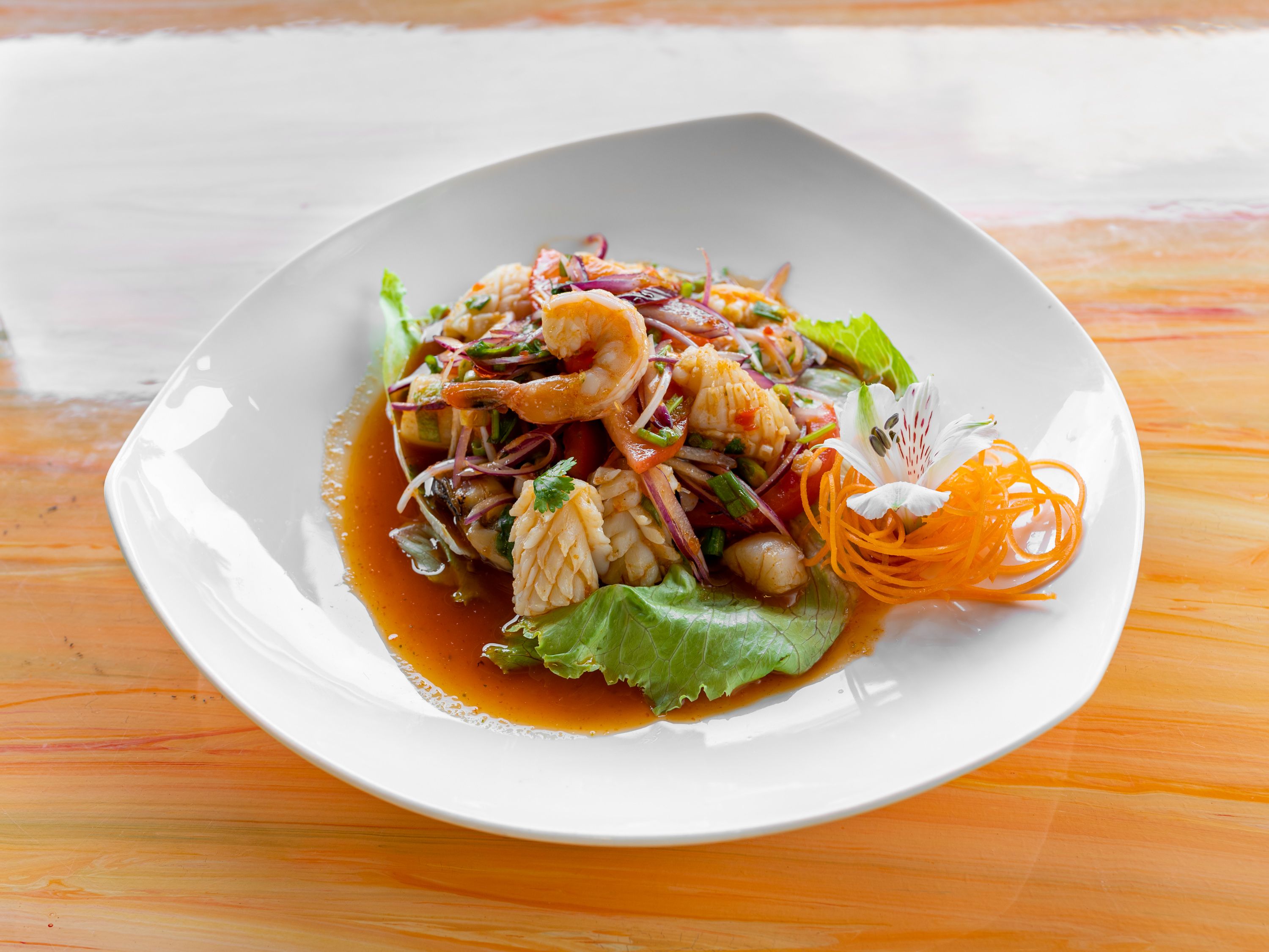 Order 15. Seafood Salad food online from Nisa Thai Cuisine store, Richmond on bringmethat.com