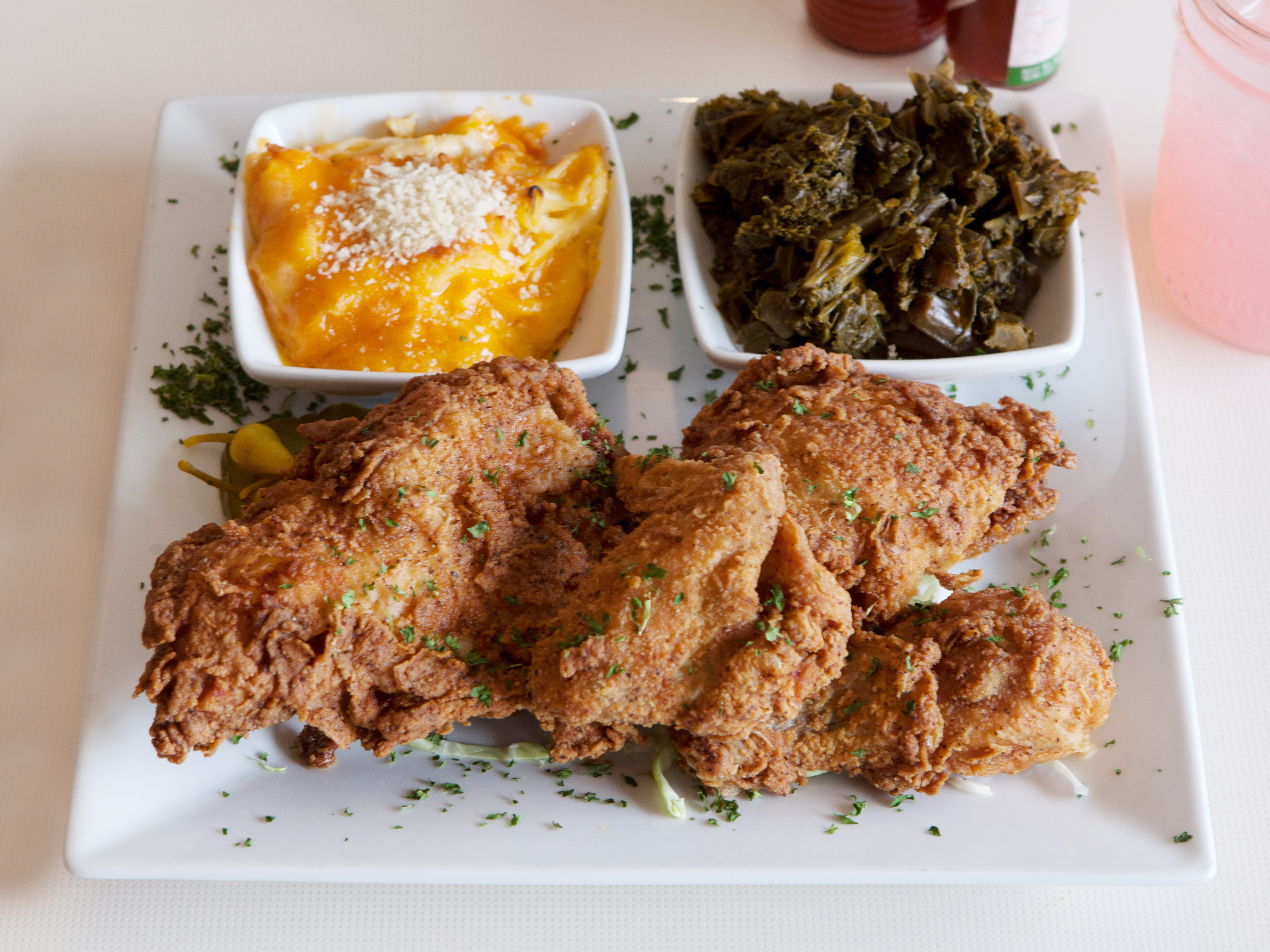 Order 2 Pieces Chicken Plate food online from Stevie Creole Cafe store, Los Angeles on bringmethat.com