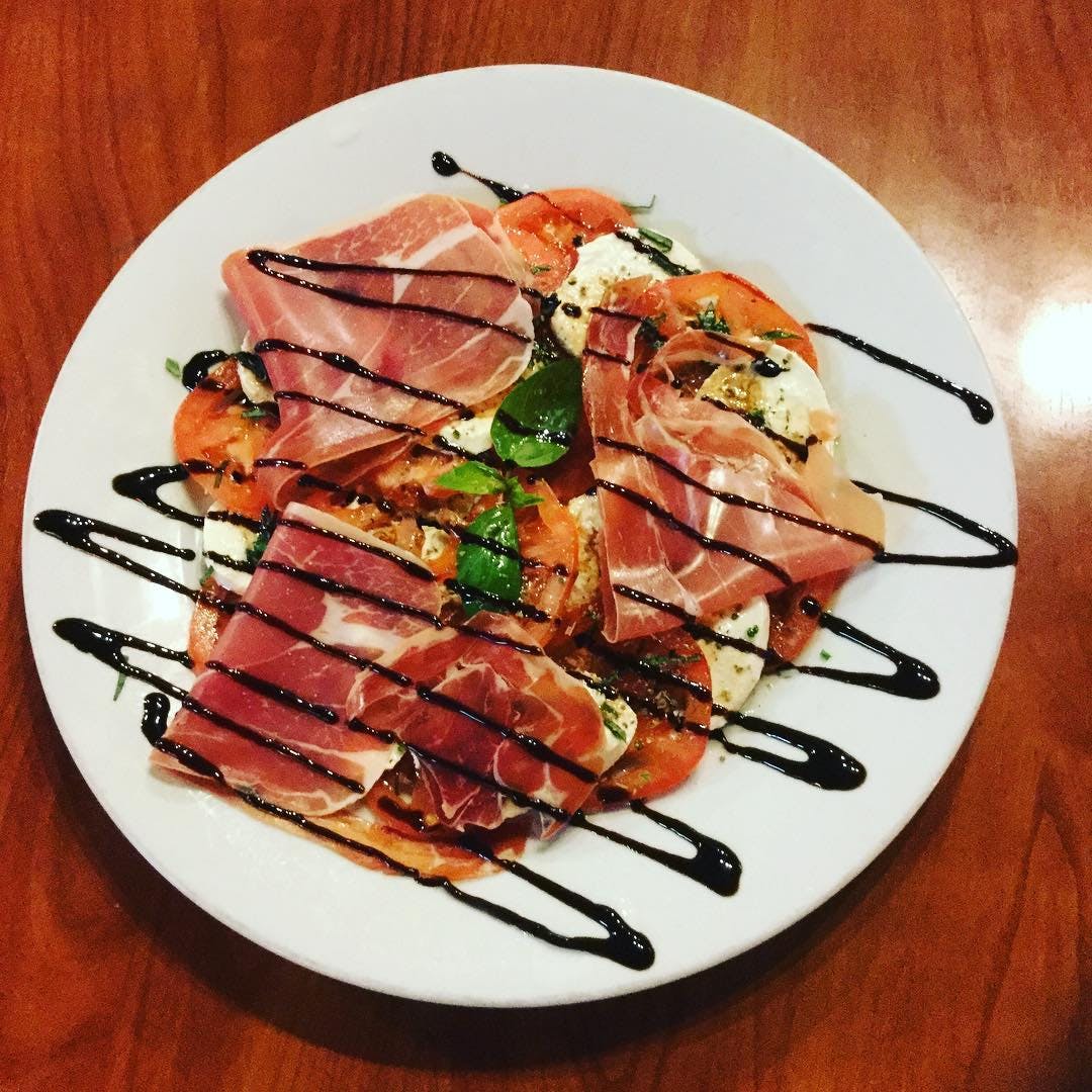 Order Caprese Salad with Prosciutto - Salad food online from Tony's Bistro store, Newark on bringmethat.com