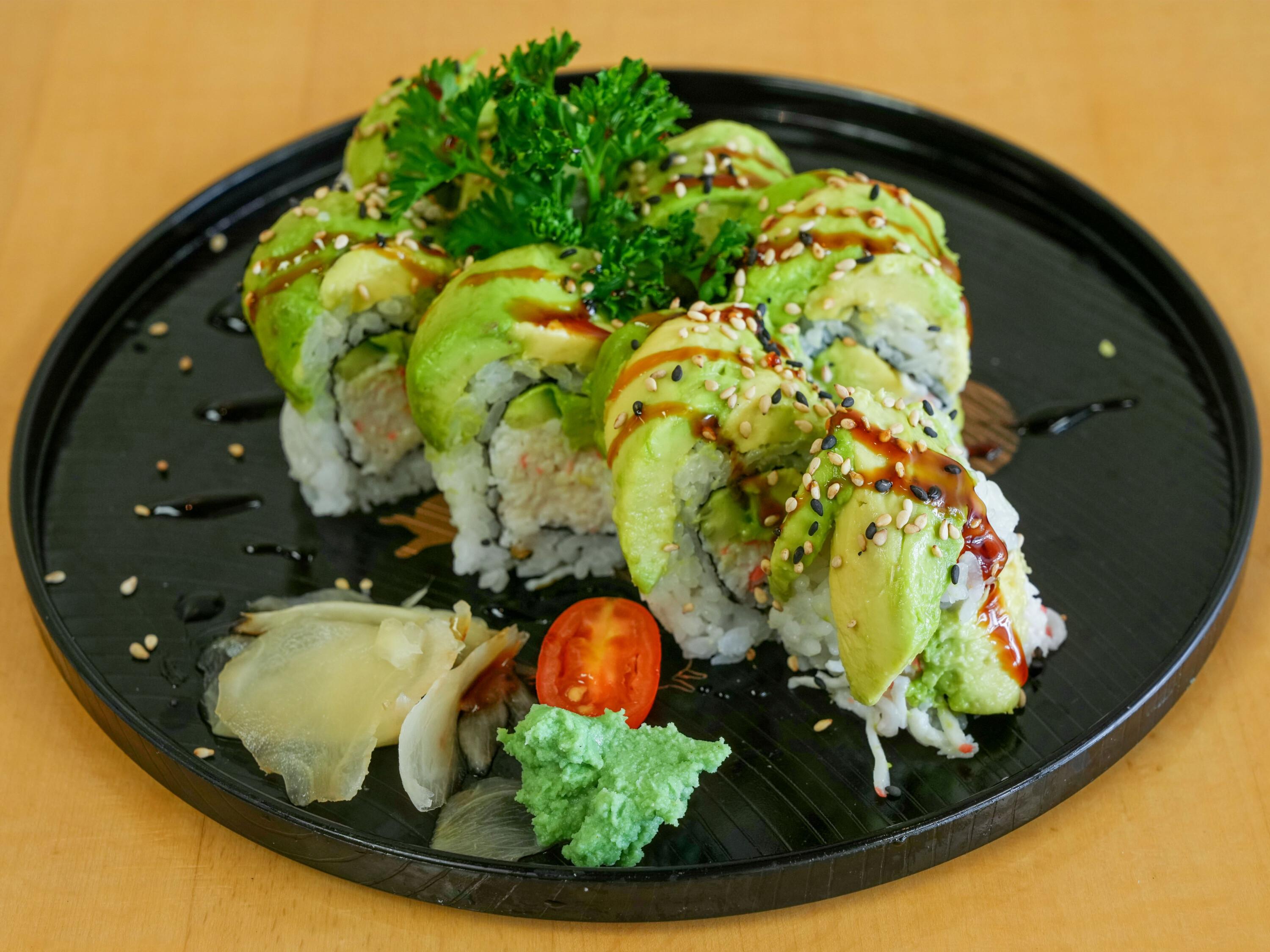 Order Caterpillar Roll food online from Hayashi store, Mission Viejo on bringmethat.com