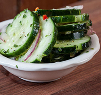 Order Cucumber Salad food online from Pappas Bar-B-Q store, Houston on bringmethat.com