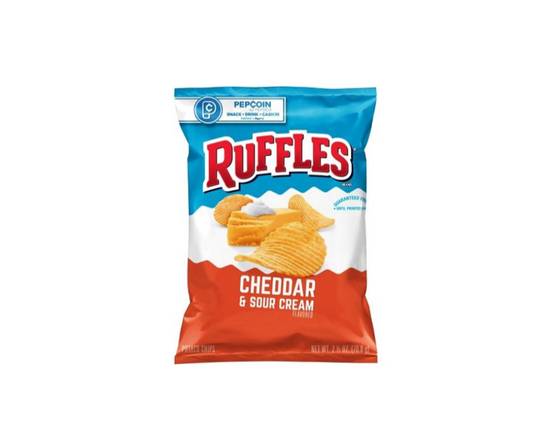 Order Ruffles Cheddar & Sour Cream 2.5 oz food online from Raley'S store, South Lake Tahoe on bringmethat.com