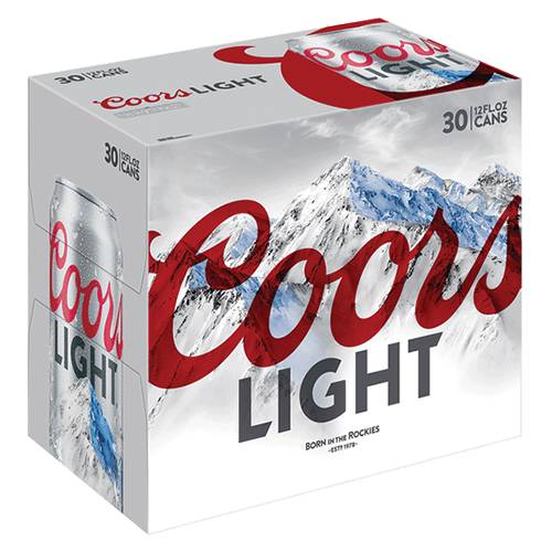 Order Coors Light Can - 12 oz Cans/30 Pack food online from Bottle Shop & Spirits store, Los Alamitos on bringmethat.com