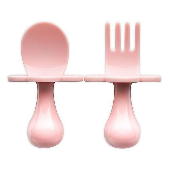 Order Grabease® 2-Piece First Training Self-Feeding Set in Blush food online from Bed Bath & Beyond store, Lancaster on bringmethat.com