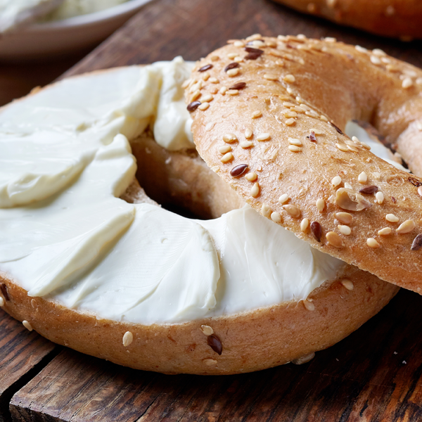Order Bagel with Cream Cheese food online from Garden Cafe store, Youngstown on bringmethat.com