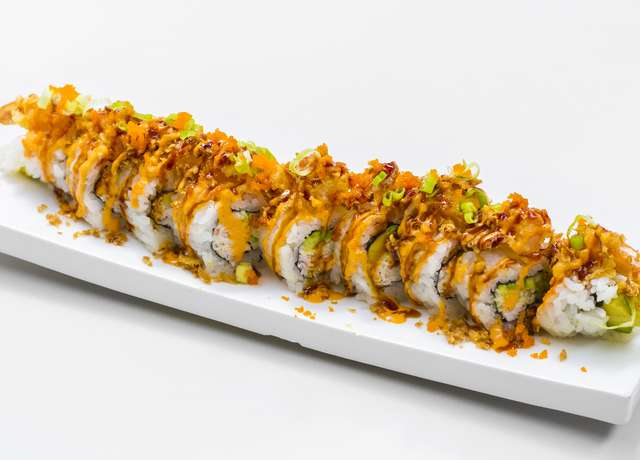 Order H4. Crunchy Roll food online from Kui Shin Bo store, San Francisco on bringmethat.com