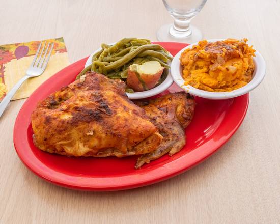 Order 1/2 Chicken Meal food online from Aunt Berta's Kitchen store, Haddon on bringmethat.com