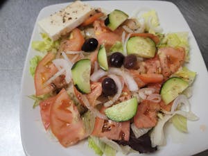 Order Greek Salad food online from Izmir Gyro House store, Bellevue on bringmethat.com