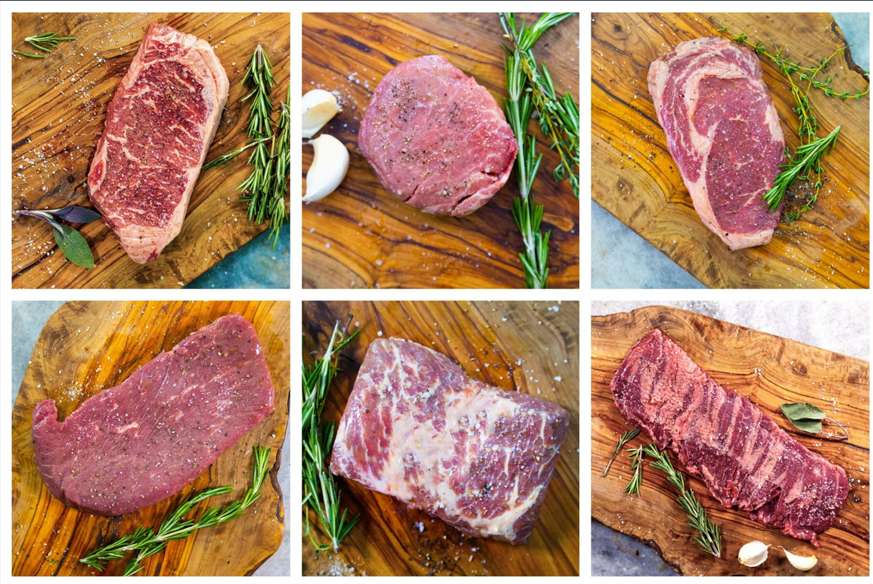 Order 20 lb. All Steak Cuts Box food online from Agridime Meats store, Gilbert on bringmethat.com
