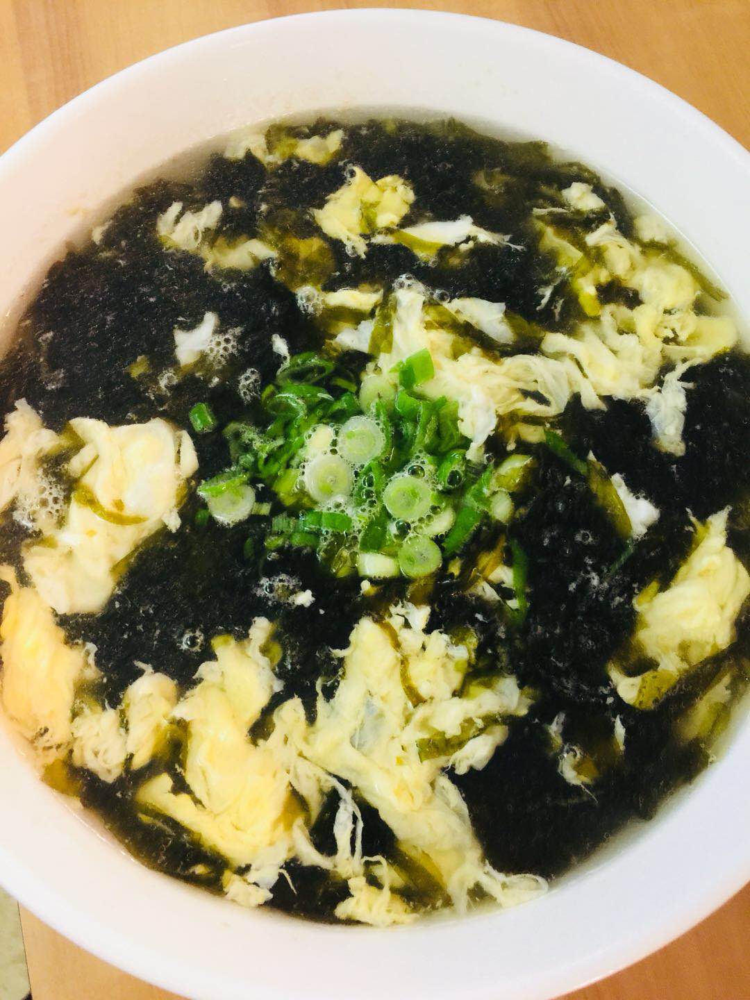 Order Seaweed Egg Soup （紫菜蛋汤） food online from China Impression Restaurant store, Costa Mesa on bringmethat.com