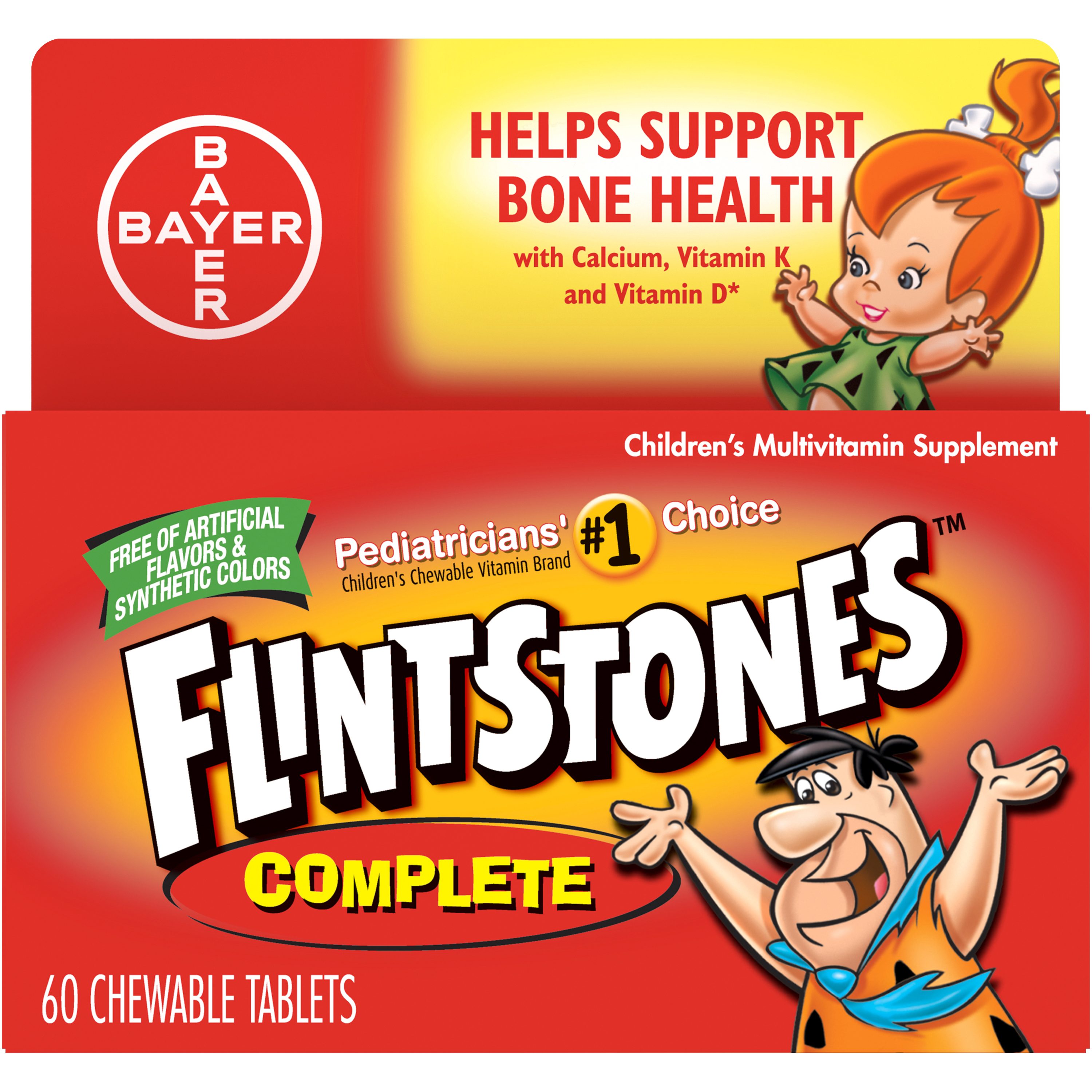 Order Flintstones Children's Complete Multivitamin, Tasty Smooth - 60 ct food online from Rite Aid store, READING on bringmethat.com