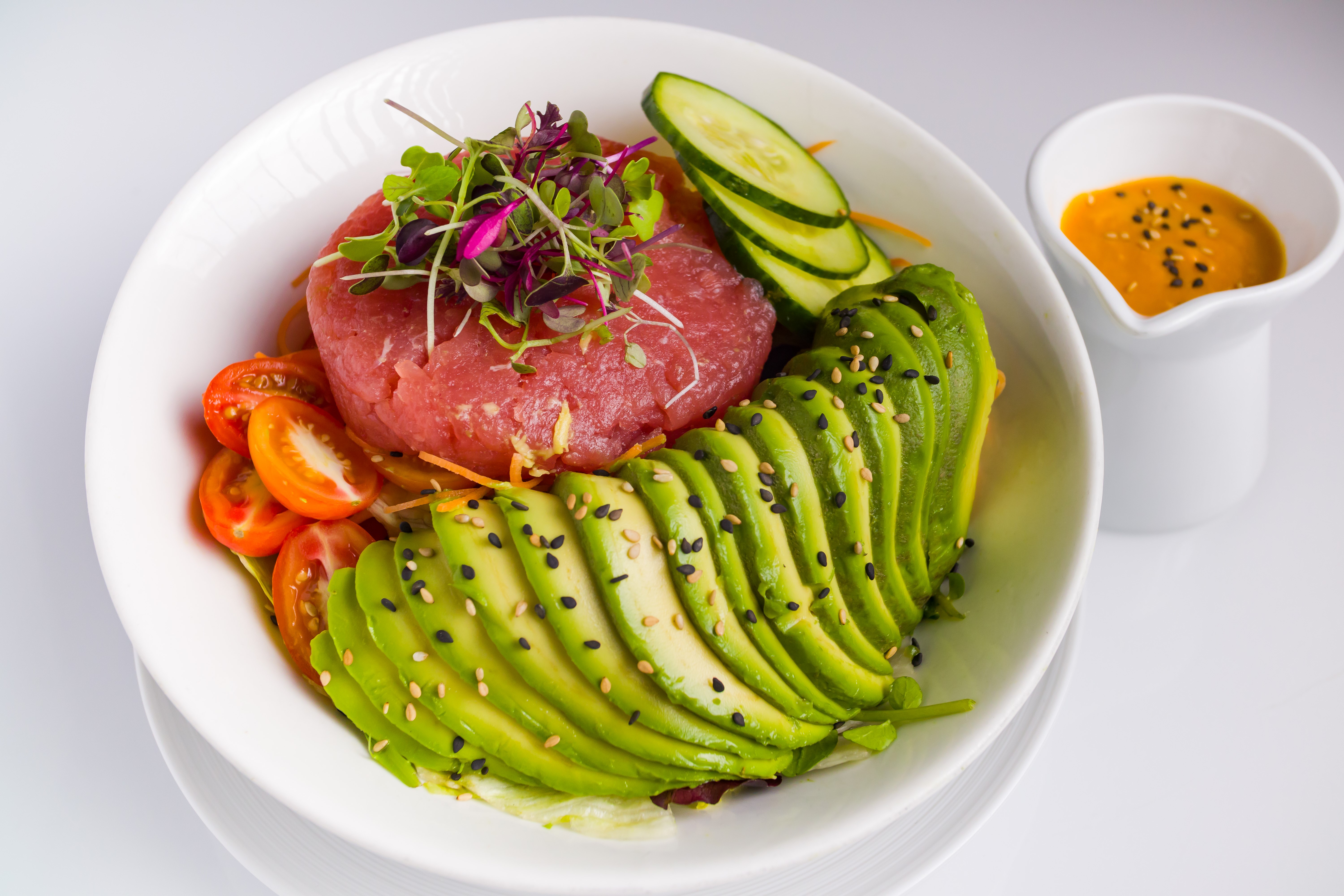 Order Tuna Avocado Salad food online from Nisen Sushi store, Commack on bringmethat.com