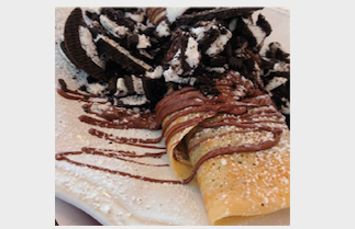 Order Oreos N' Cream Crepes food online from Gold Leaf Pastry Shop store, Linden on bringmethat.com