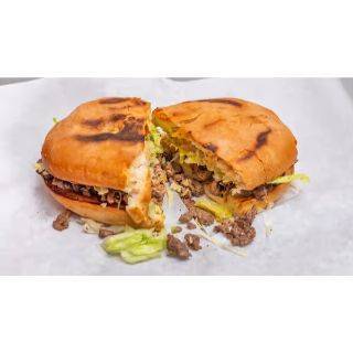 Order Carne Asada Torta food online from Aliberto Jr Fresh Mexican Food store, Riverside on bringmethat.com