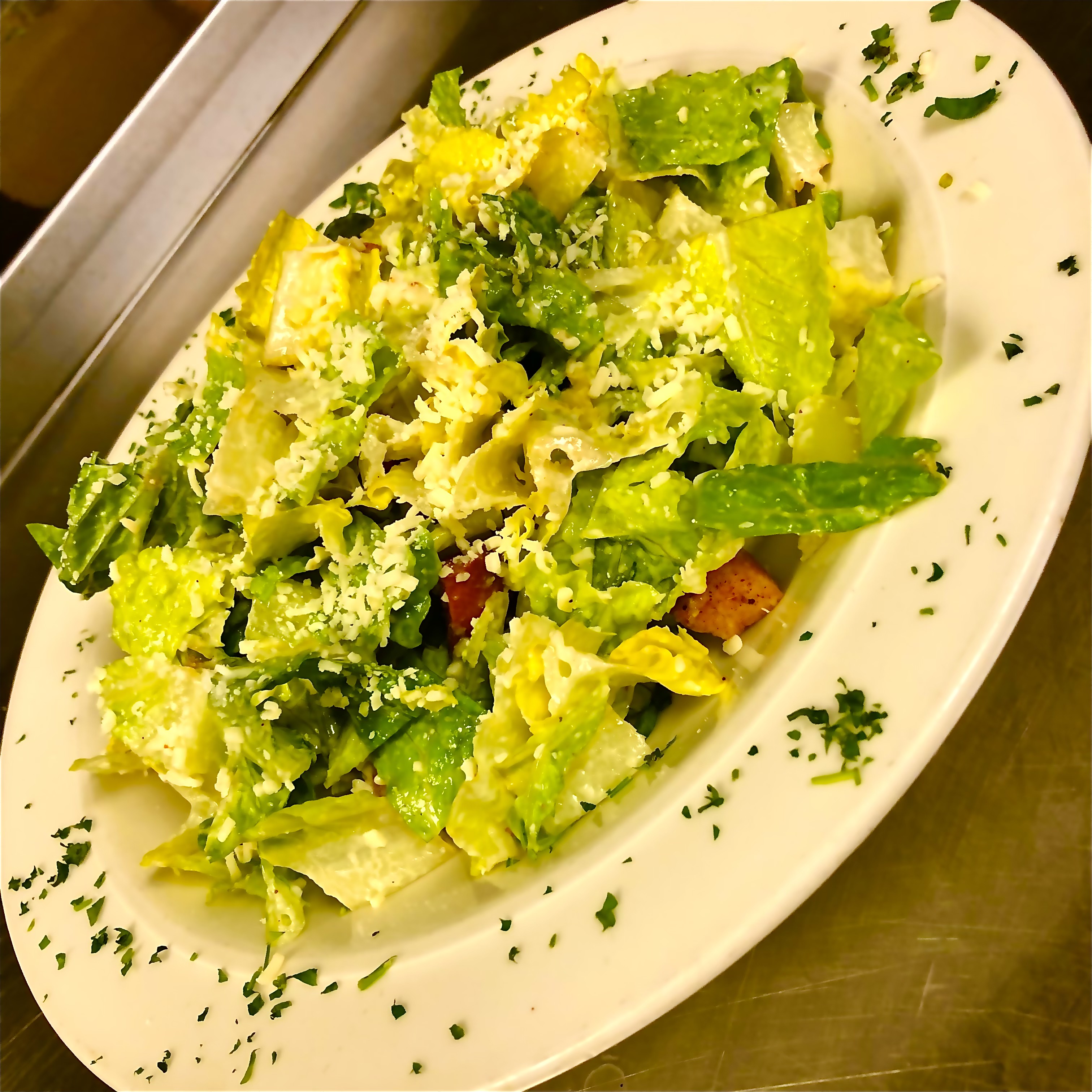 Order Caesar Salad food online from Two Steps Downtown Grille store, Danbury on bringmethat.com