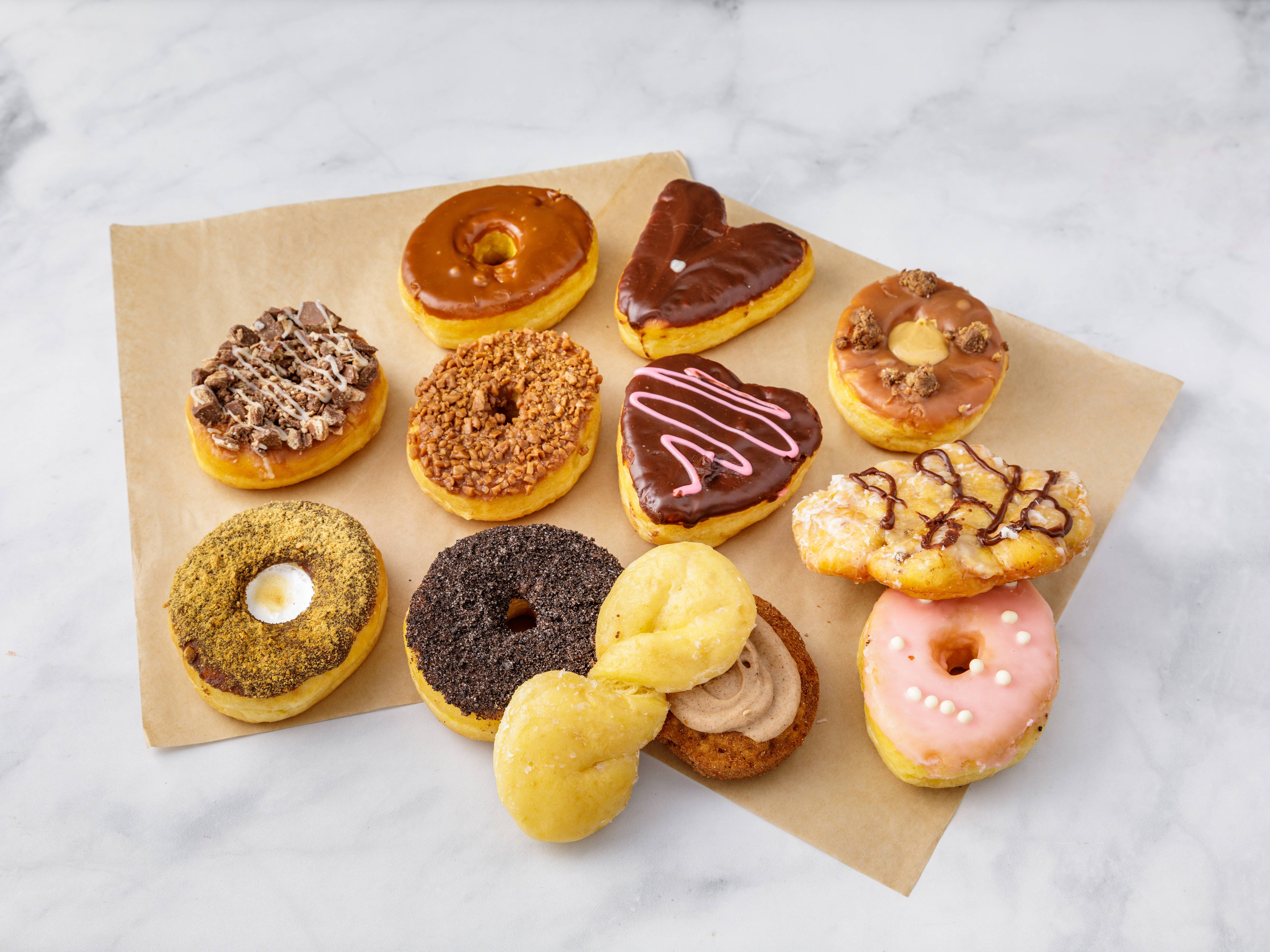 Order 12 Assorted Doughnuts food online from Sublime Doughnuts store, Atlanta on bringmethat.com