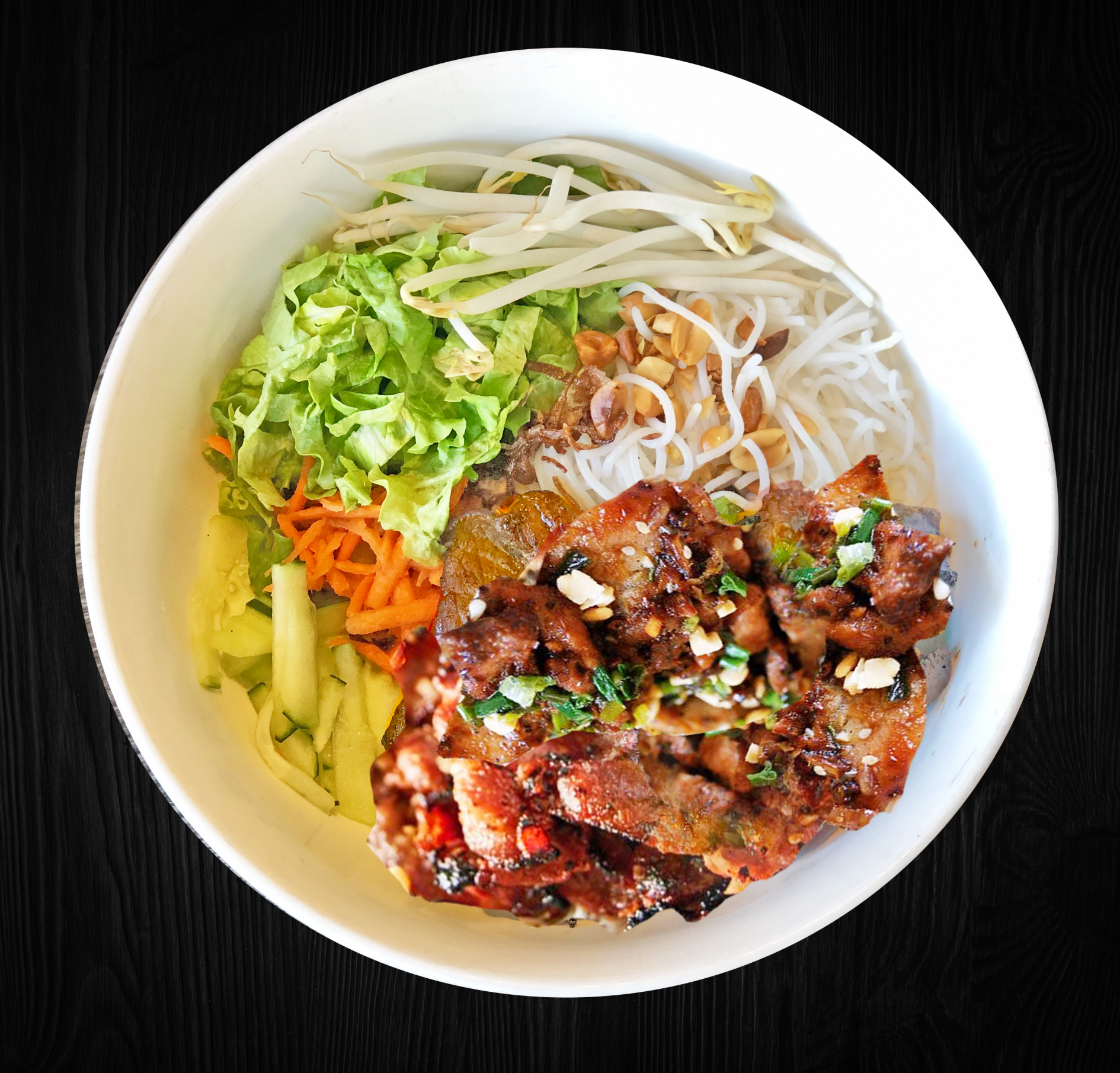 Order Grilled Pork Vermicelli Dish - Bún Thịt Nướng food online from Pho House 99 store, Garden Grove on bringmethat.com