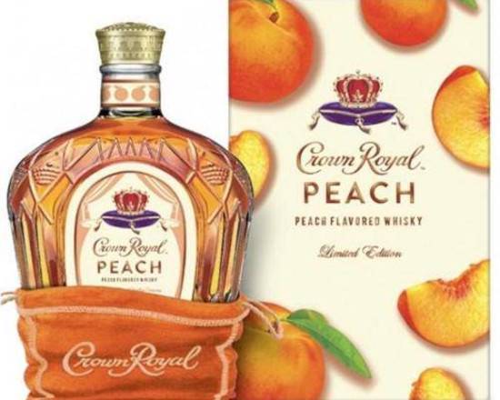 Order Crown Royal Peach, 750mL whiskey (35.0% ABV) food online from 50th Street Liquor, Beer & Wine store, Lubbock on bringmethat.com