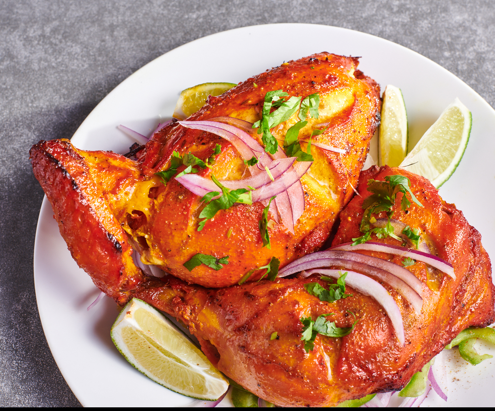 Order Halal 1/2 Tandoori Chicken food online from Halal Indian Monsoon store, San Mateo on bringmethat.com