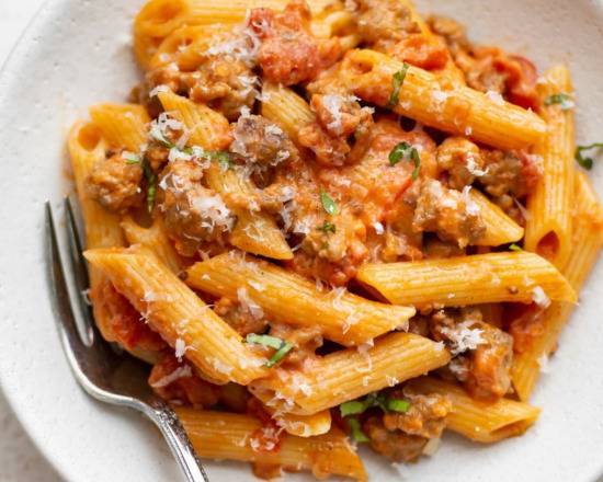 Order Italian Sausage Penne food online from Pazzo pizzeria store, Los Angeles on bringmethat.com