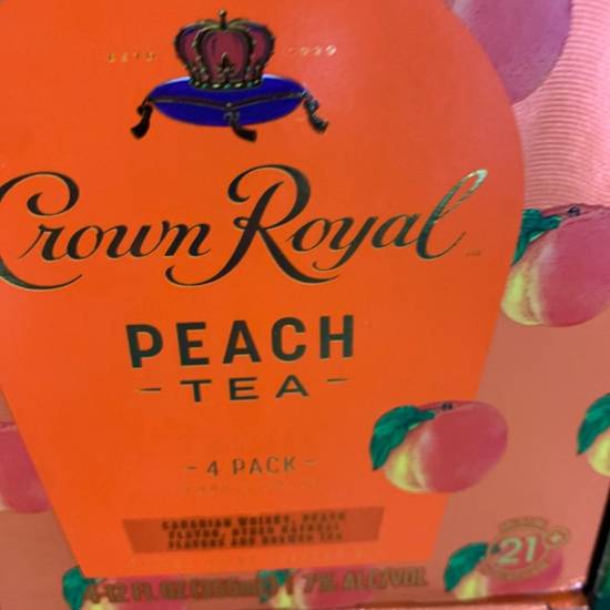 Order Crown royal peach tea food online from Campus Liquor store, Riverside on bringmethat.com
