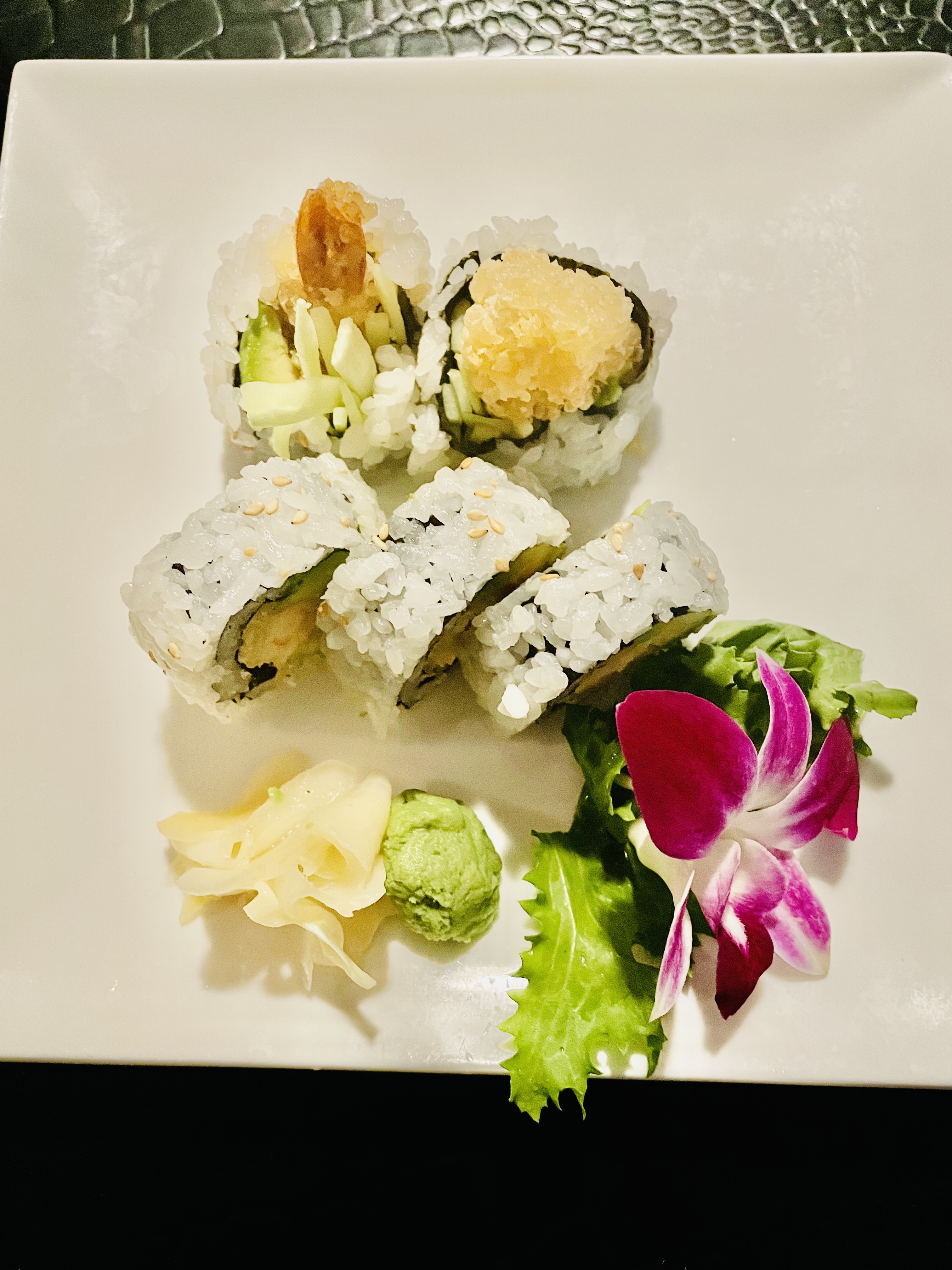 Order 19. Shrimp Tempura Roll food online from Yama Fuji Sushi store, Briarcliff Manor on bringmethat.com