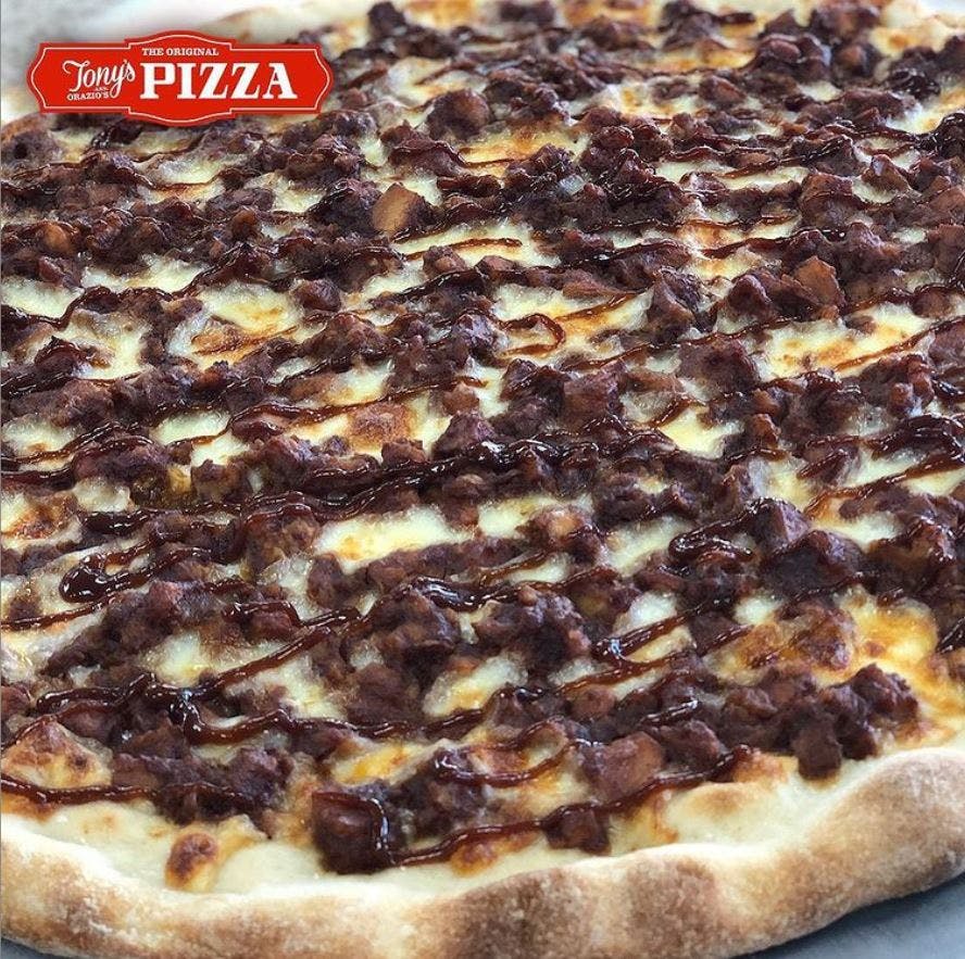 Order BBQ Chicken Pizza - Small 16'' (6 Slices) food online from Tony's Pizza store, Brooklyn on bringmethat.com