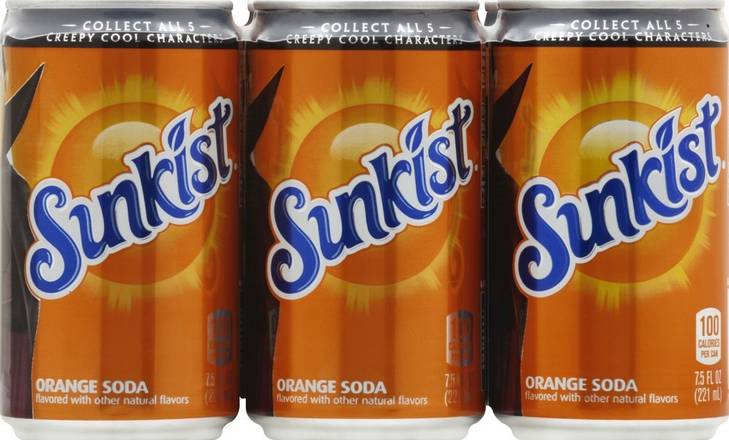 Order Sunkist Orange Soda (7.5 oz x 6 ct) food online from Rite Aid store, Whitehall on bringmethat.com