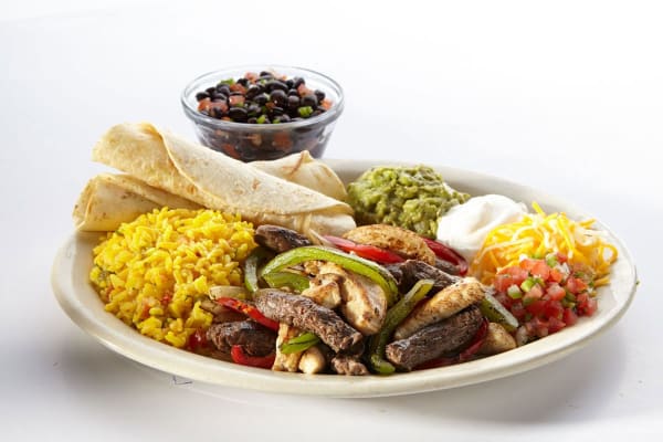 Order Combo Plate food online from Fuzzy Taco Shop store, Cedar Hill on bringmethat.com