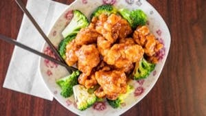 Order H12. General Tso’s Chicken 左宗鸡 food online from He Rui store, Oklahoma City on bringmethat.com
