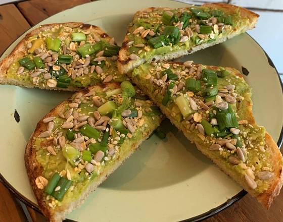 Order Green Onion Avocado Toast food online from Great Harvest Bread Co. store, Southlake on bringmethat.com