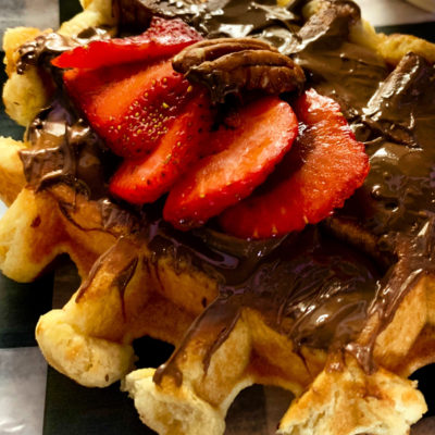 Order Nutella and Fresh Strawberry Waffle food online from Chips Family Restaurant store, Southington on bringmethat.com