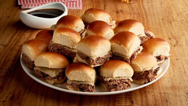 Order Beefeater Sliders Tray (4990 cal) food online from Jason Deli store, Olathe on bringmethat.com