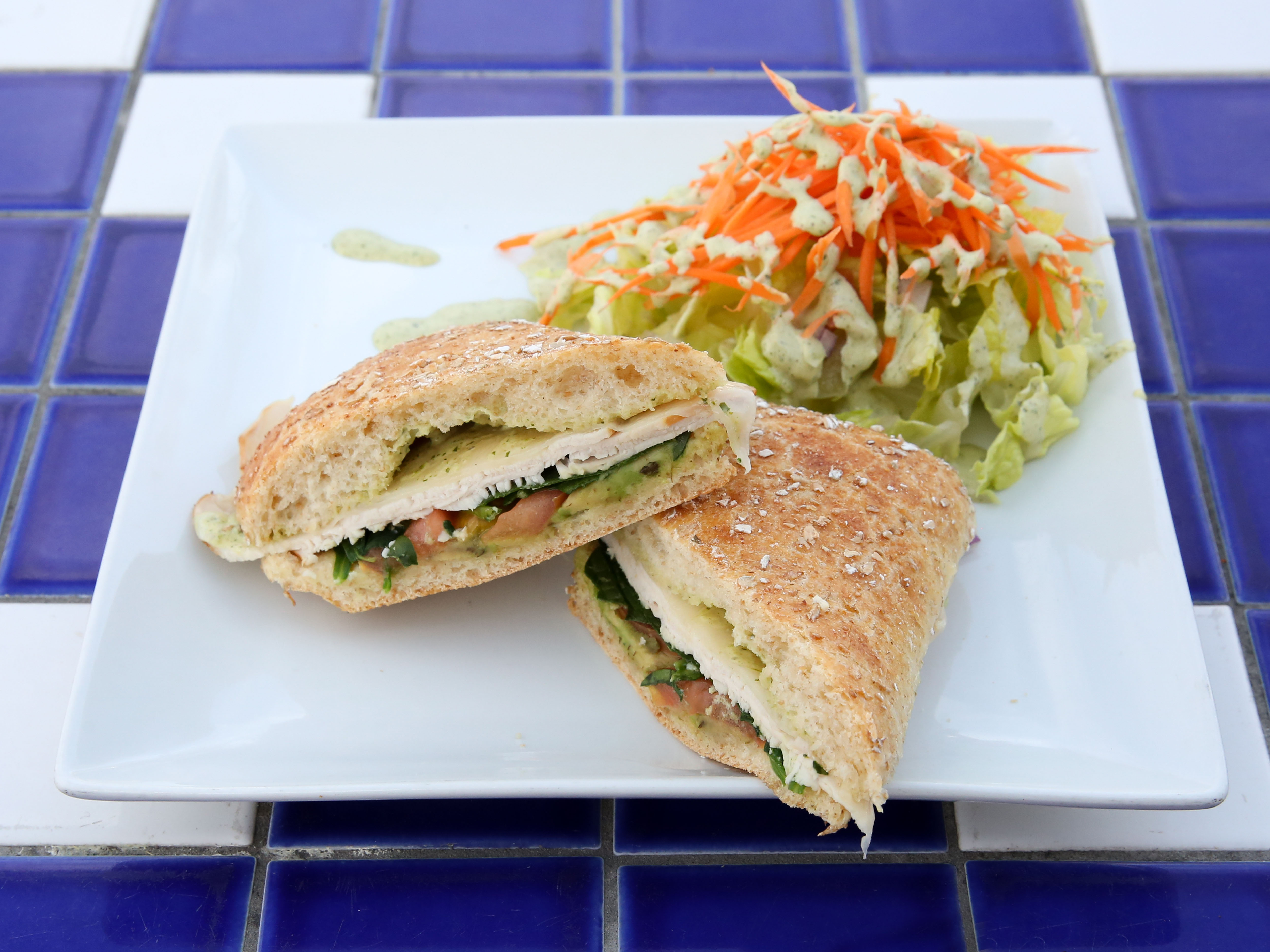 Order Veggie Club Sandwich food online from Cafe On 1st store, Salt Lake City on bringmethat.com