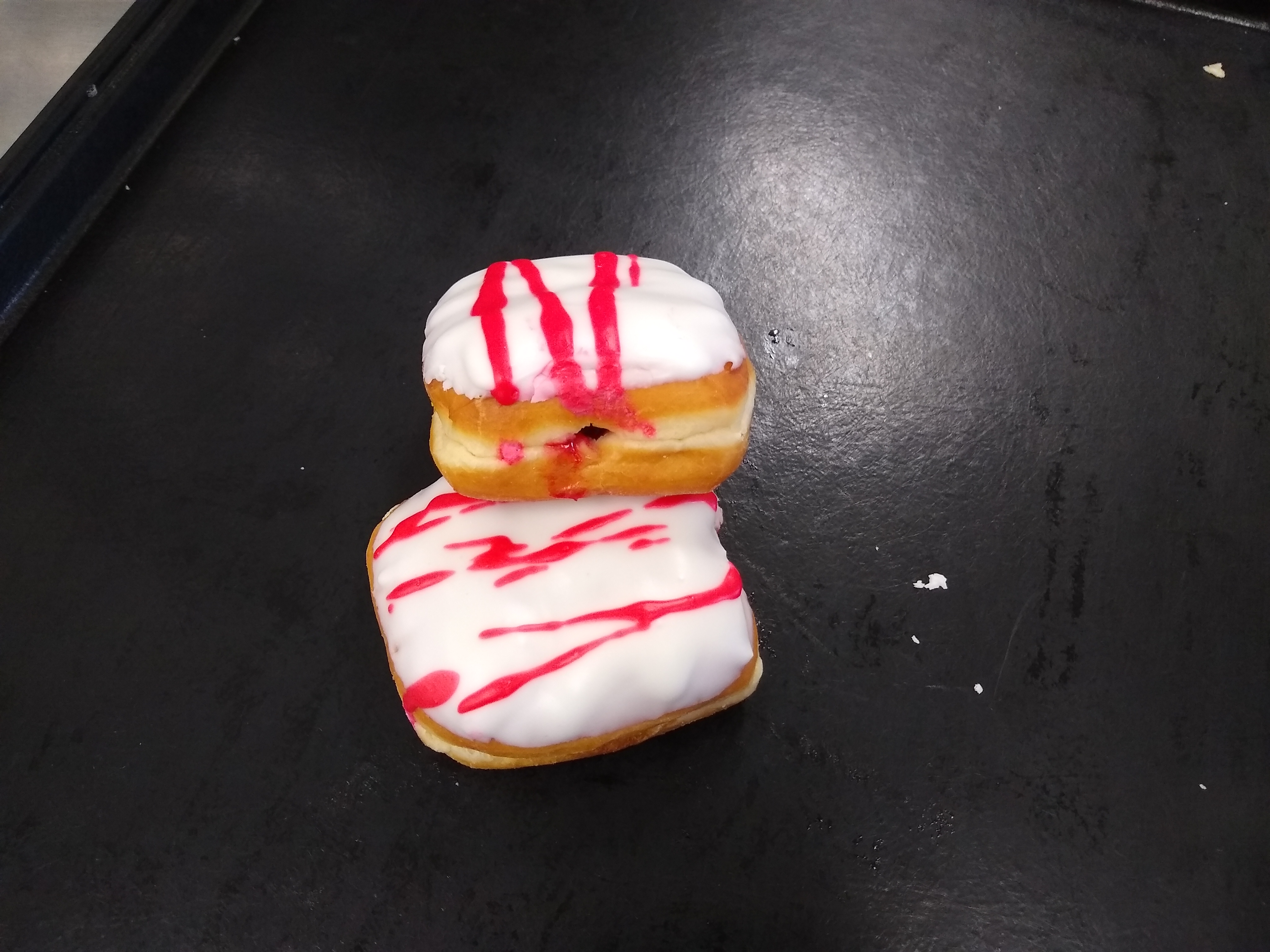 Order Strawberry Jelly Filled Donuts food online from Mary Ann Donuts store, North Canton on bringmethat.com