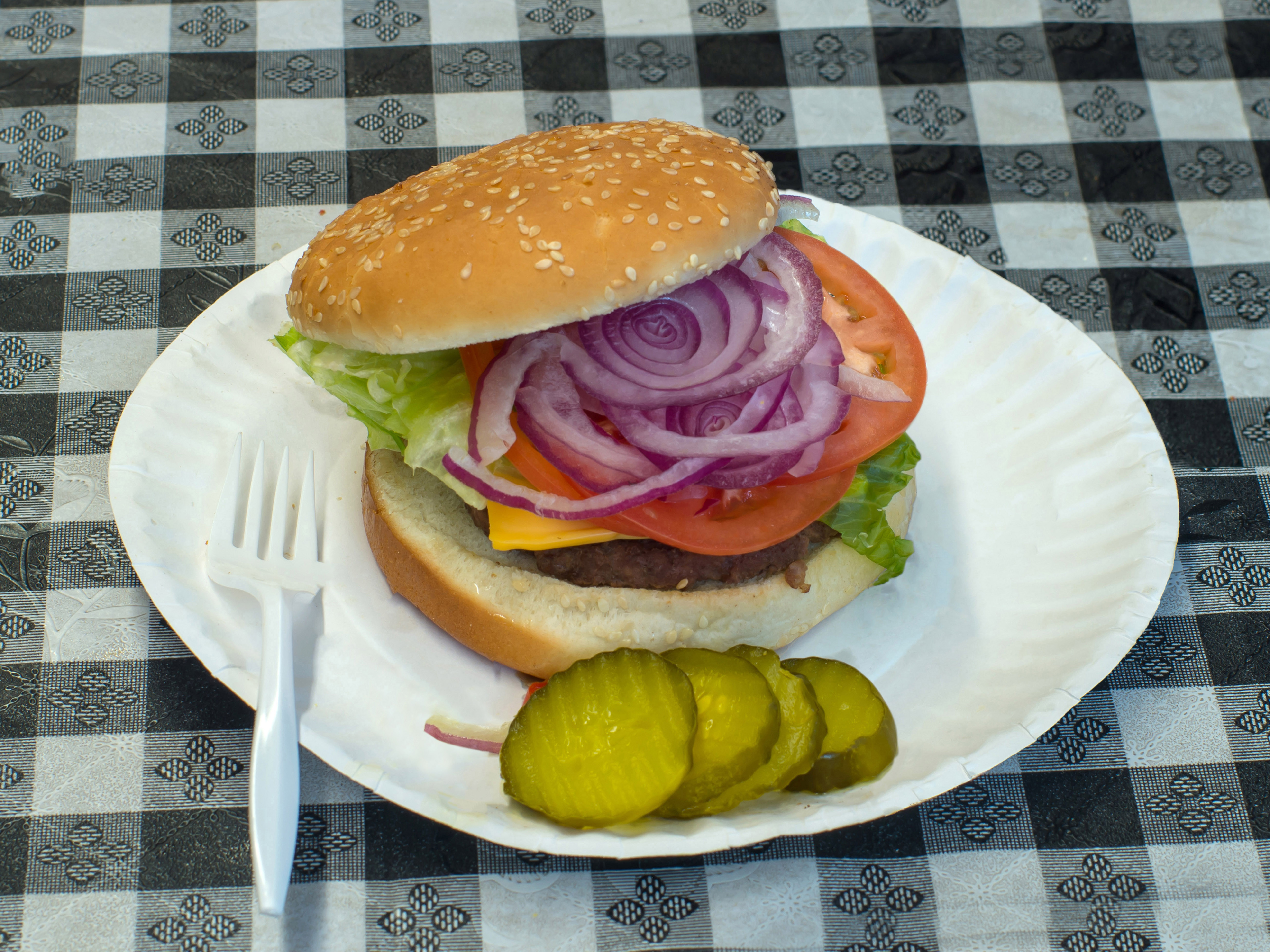Order Cheeseburger food online from Alex's Corner Pizza Shop store, Pittsburgh on bringmethat.com