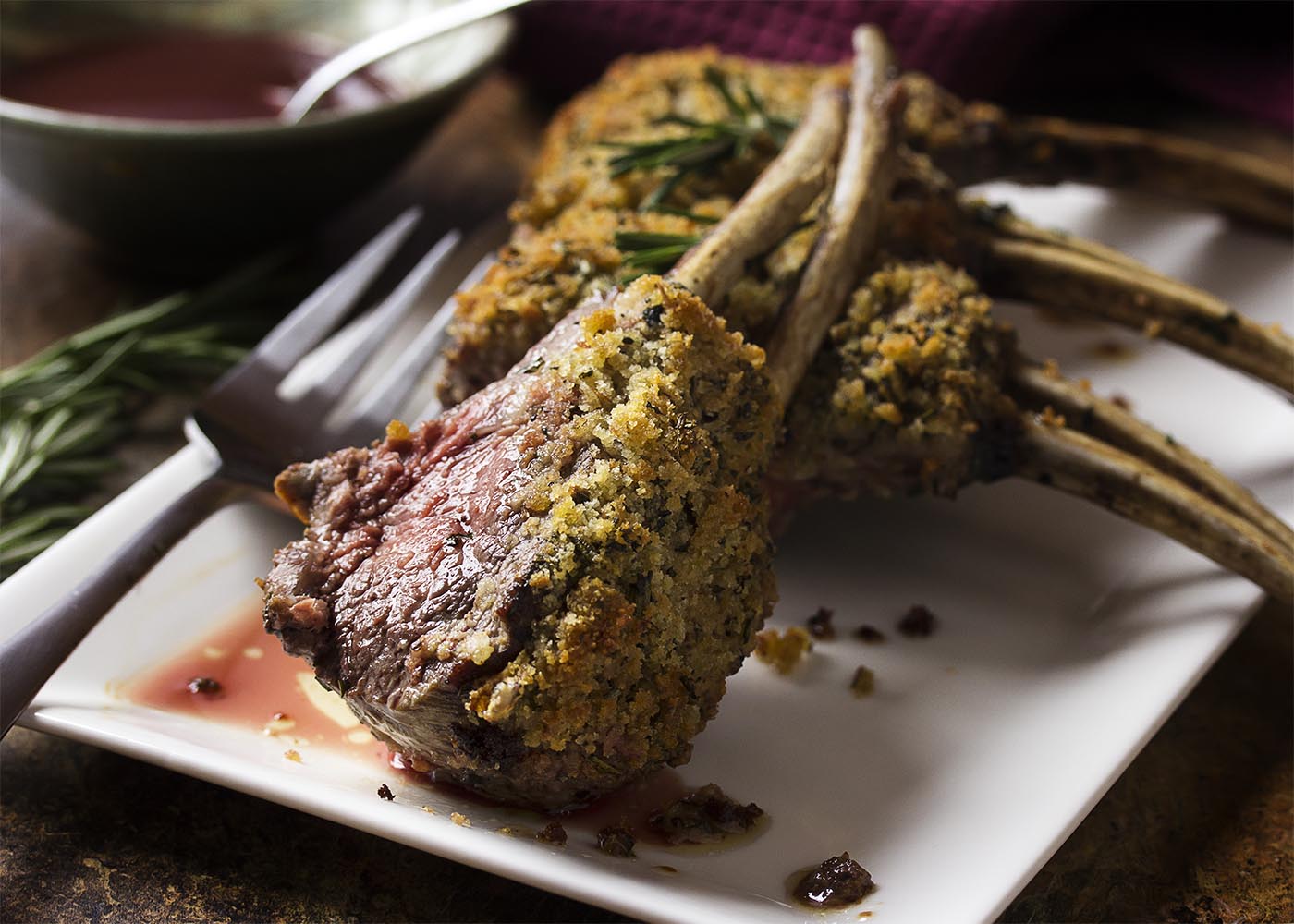 Order Roasted Rack of Lamb food online from Fellini Cafe Of Media store, Media on bringmethat.com