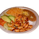 Order 5. Shrimp Combo food online from Rivas Mexican Grill #2 store, Las Vegas on bringmethat.com