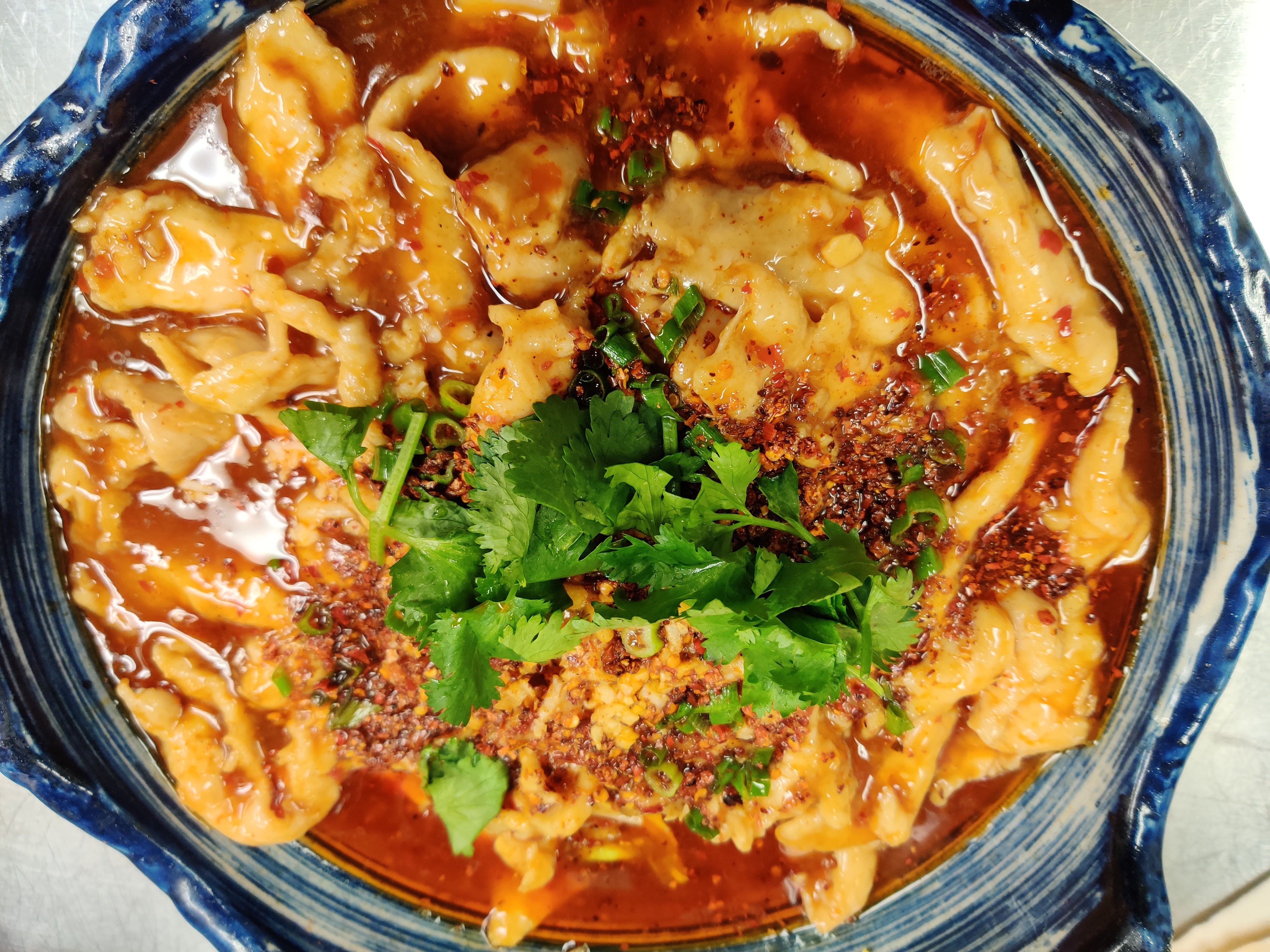 Order G2. Chicken Soupy Style 水煮鸡 food online from Red Chili store, Vestal on bringmethat.com