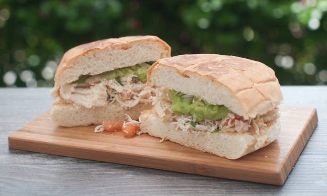 Order Chicken Torta food online from Sombrero Mexican Food store, San Diego on bringmethat.com
