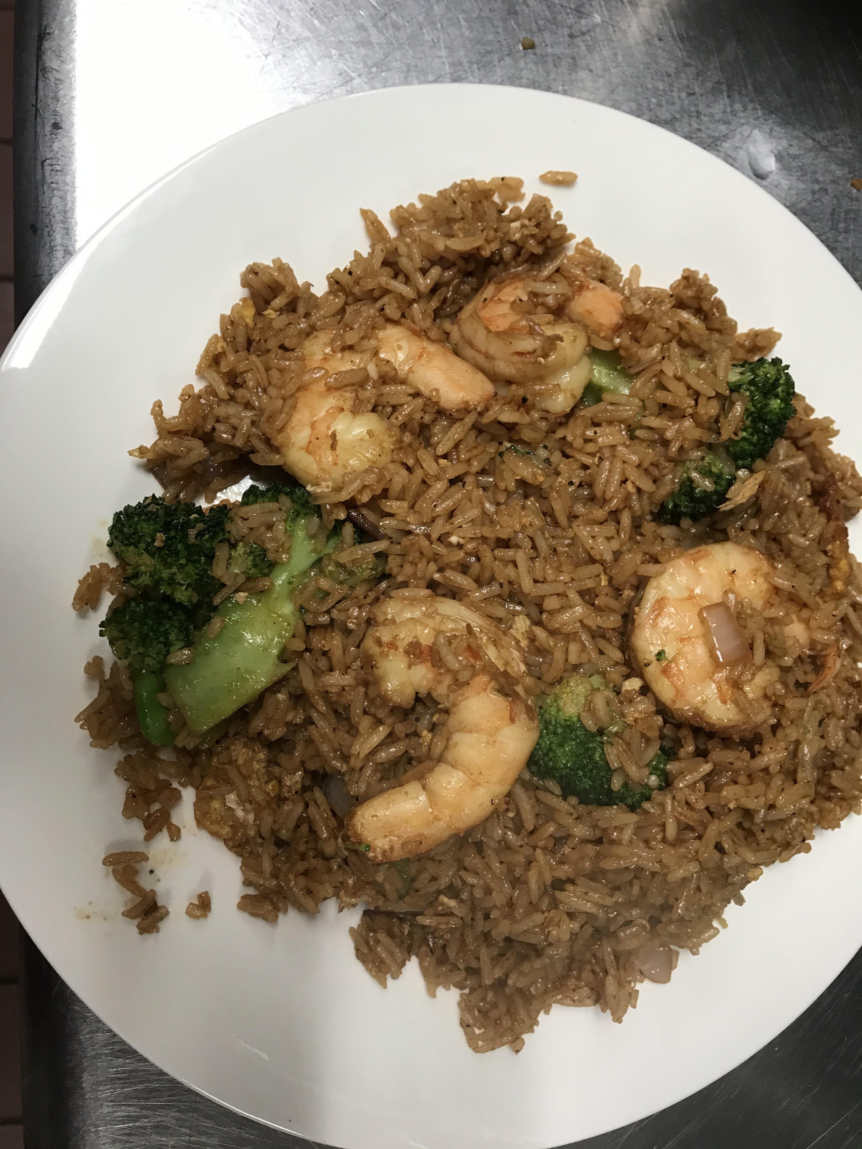 Order S11. Cajun Rice with Shrimp food online from Sailors Seafood Restaurant store, Laurelton on bringmethat.com
