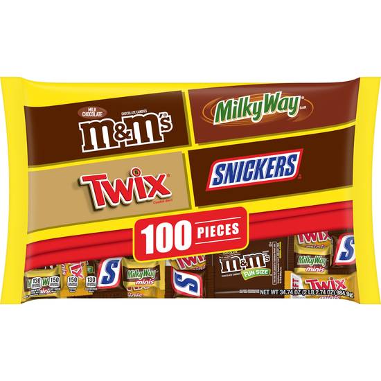 Order MARS Chocolate Favorites Halloween Bars Candy Variety Mix, 34.74 oz - 100 ct food online from Rite Aid store, Madison on bringmethat.com