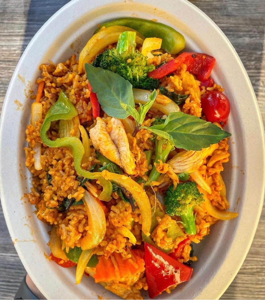 Order Thai basil fried rice food online from So Saap store, San Diego on bringmethat.com