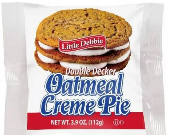Order Little Debbie Double Decker Oatmeal Creme Pie (1 Count) food online from Urban Value Corner Store store, Dallas on bringmethat.com