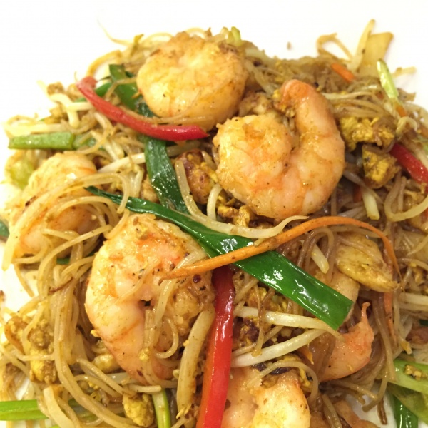 Order P6. Singapore Rice Noodle food online from Mint chinese and thai cuisine store, Chamblee on bringmethat.com