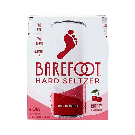 Order Barefoot Cherry and Cranberry Hard Seltzer (4PK 250ML) 131207 food online from Bevmo! store, Torrance on bringmethat.com