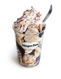 Order Birthday Cake Dazzler Sundae food online from Haagen Dazs store, Mohegan Lake on bringmethat.com